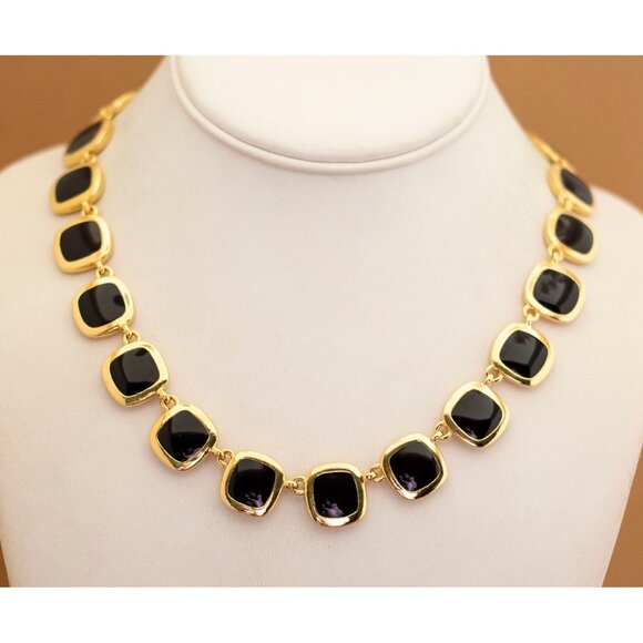 Vintage Victorian Two Tone Reversible Necklace 18 inch - U5 - Picture 3 of 4